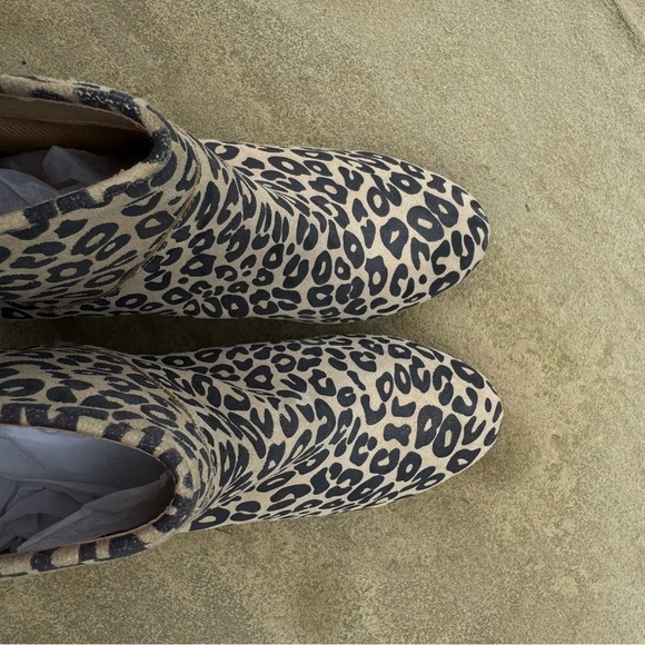 Mia Limited Edition Leopard Print Ankle Booties with Chunky Heel 8.5 - Picture 6 of 13